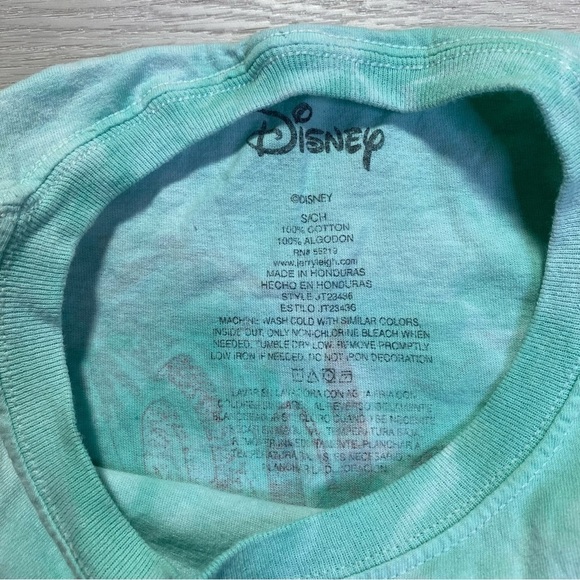 Disney Lilo & Stitch Aloha Hand Cropped the Dye Graphic T-Shirt, Small - Picture 3 of 6